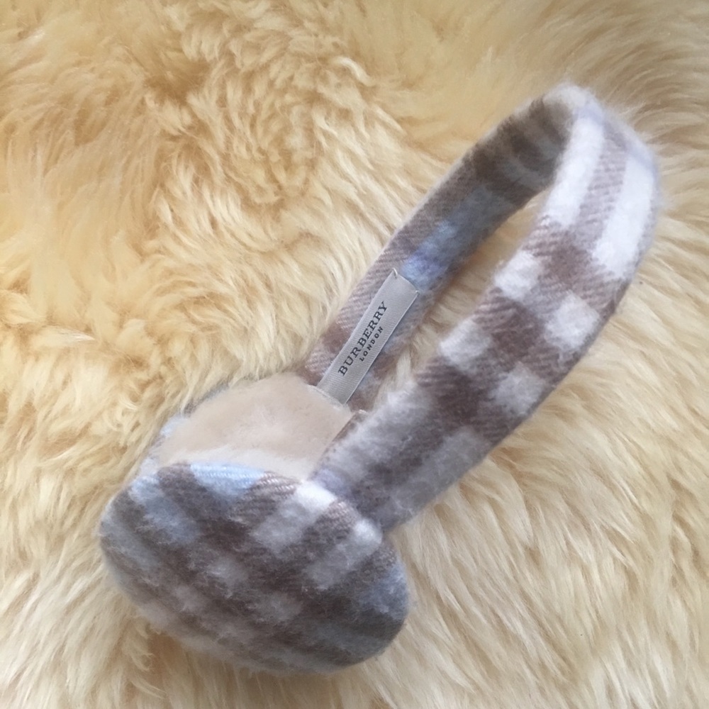 Baby Blue Novacheck Burberry Earmuffs Retired